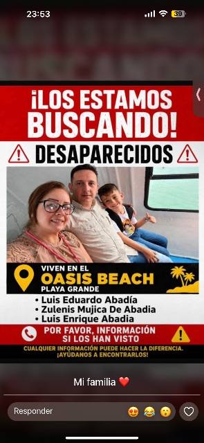 Foto de Luis Enrique Abadia. Luis Eduardo Abadia. Zulenis Mujica Donate.