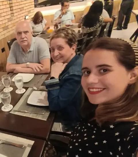 Foto de Carlos, Luraima y Melissa. De Sousa Viscoti
