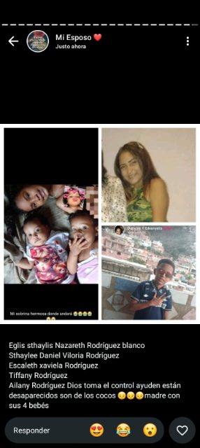 Foto de Eglis sthaylis Nazareth Rodríguez blanco  Sthaylee Daniel Viloria Rodríguez  Escaleth xaviela Rodríguez  Tiffany Rodrígu