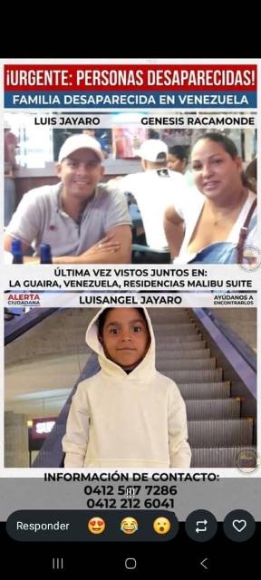 Foto de Luis jayaro, luis Ángel jayaro y Genesis bravamente
