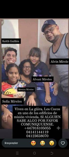 Foto de Keith Guillén, Sofia Míreles, Monica Míreles, Alvani Míreles, Alvin Mireles
