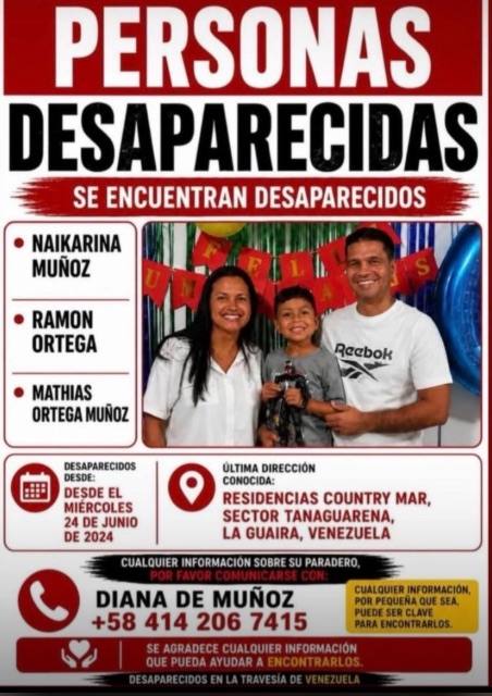 Foto de Ramón Ortega esposa e hijo
