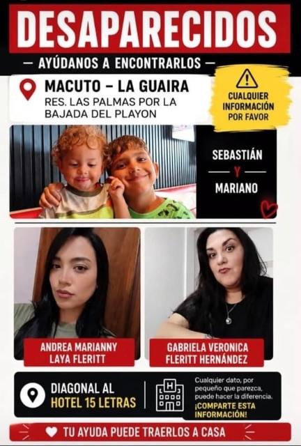 Foto de Gabriela Fleritt, Andrea Laya y Mariano
