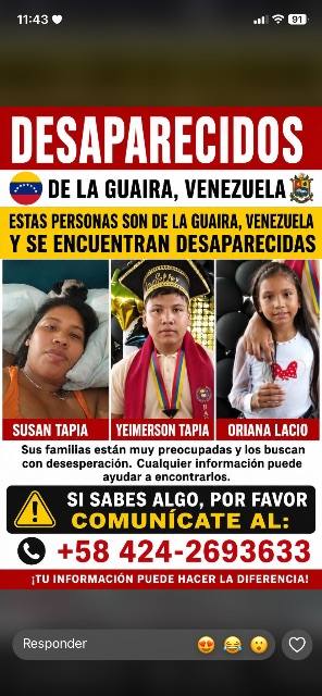 Foto de Susan tapia Yeimerson tapia Oriana lacio