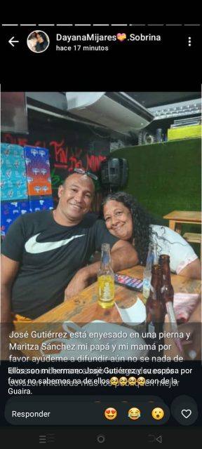 Foto de José Gutiérrez y Maritza Sánchez