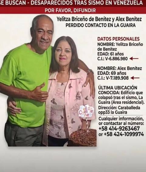 Foto de Yelitza Briceño y Alex Benítez
