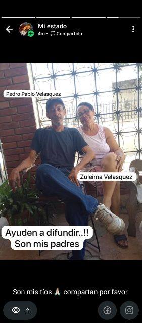 Foto de Pedro Velasquez y Zuleima Velasquez