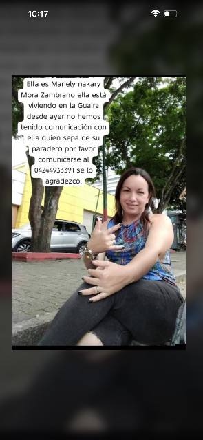 Foto de Mariely Nakari Mora Zambrano