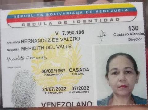 Foto de Meridith del Valle Hernández de Valero