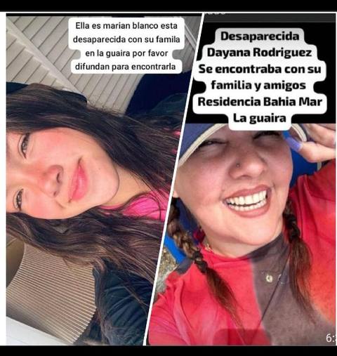 Foto de Dayana Rodríguez y Mariam blanco