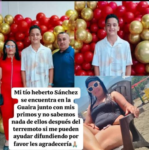 Foto de Herberto  Suárez y su familia