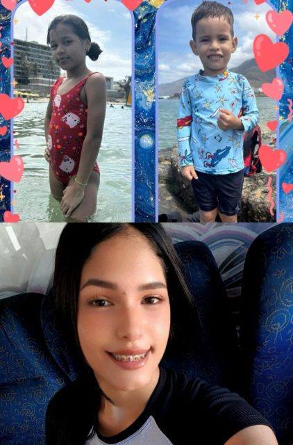 Foto de yusleidy Andreina romero duque, Ashley danaisel romero duque,Derek josue Carreño duque