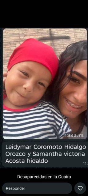 Foto de Leidymar hidalgo y Samantha Acosta hidalgo.