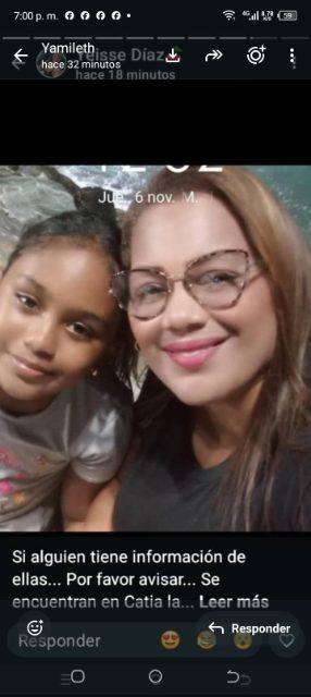 Foto de Yesica Monterola y Valeri su niña