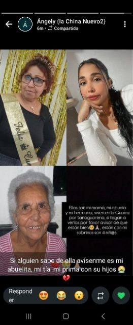 Foto de Lola, Lisbeth y Bárbara Vera