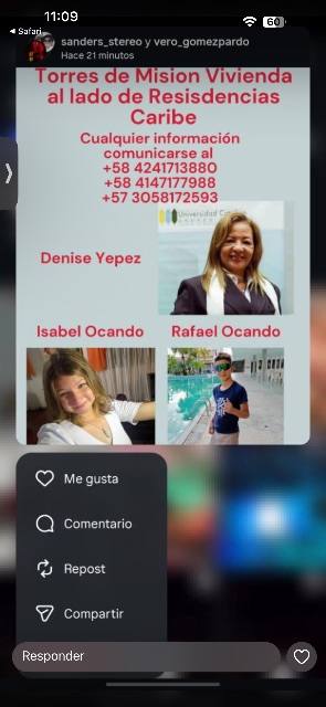 Foto de Rafael ocando, Isabel ocando, Denise yepez