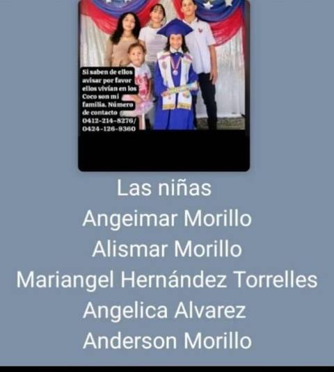 Foto de Anderson Morillo y familia