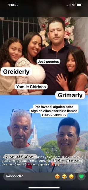Foto de Manuel Suárez Miriam campos yamile chirinos José puentes greyderli Grimaldi
