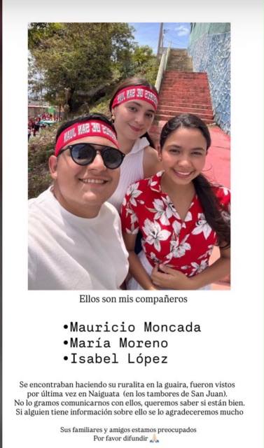 Foto de Isabel Lopez, Mauricio Moncada, Maria Moreno