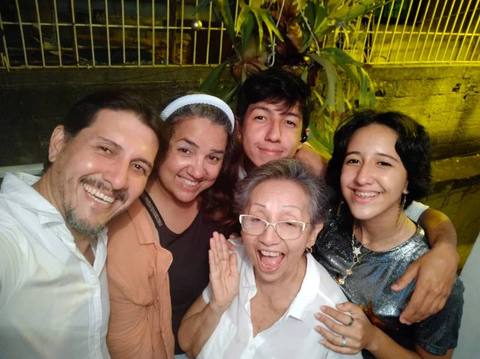 Foto de Juan Salazar, Johnny Salazar, María Salazar y Johan Salazar.