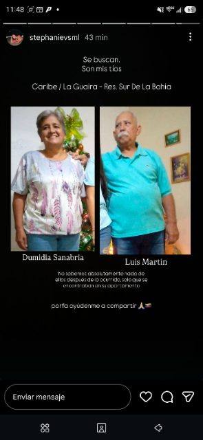 Foto de Dumidia Sanabria y esposo