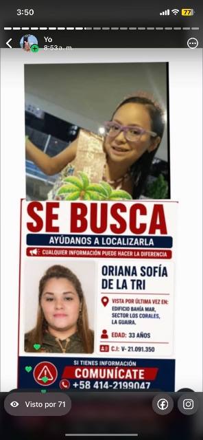 Foto de Oriana Sofía de la tri