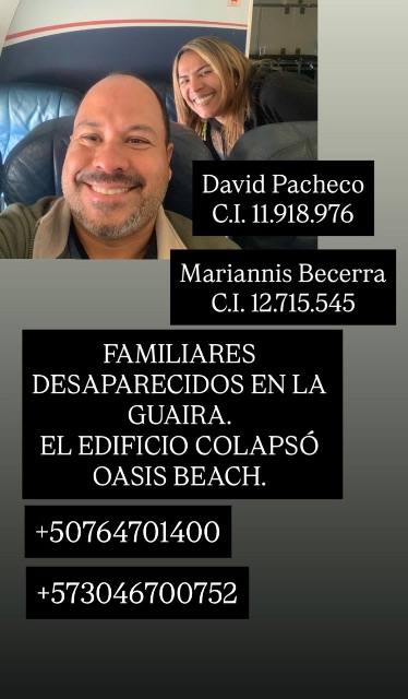 Foto de David Pacheco y Mariannis Becerra