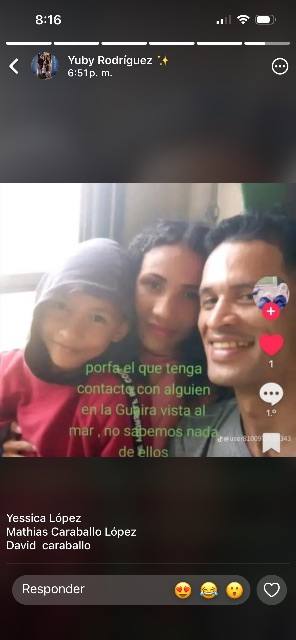 Foto de Jessica López y Mathias Caraballo