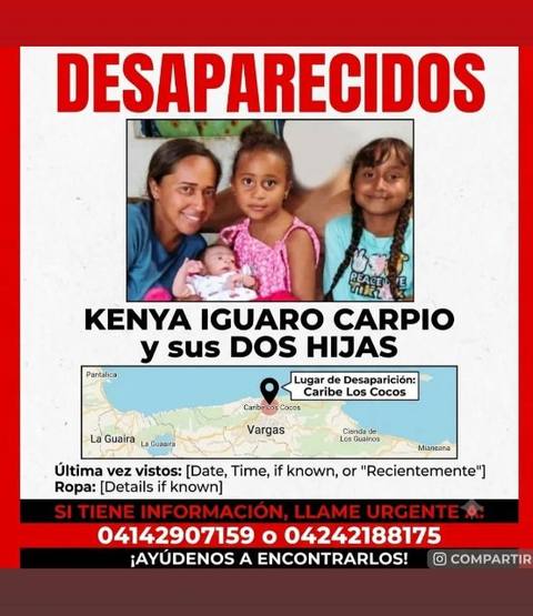 Foto de Kenya y sus hijas