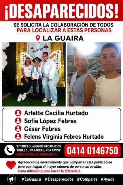 Foto de Arlette Hurtado  y familia