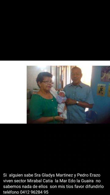 Foto de Gladys Martinez y Pedro erazo