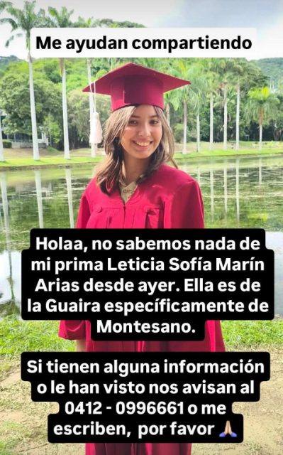 Foto de Leticia Sofía Marín Arias