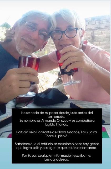 Foto de Armando Orozco y Egilda Franco