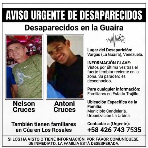 Foto de Nelson cruces y su hijo Antoni cruces