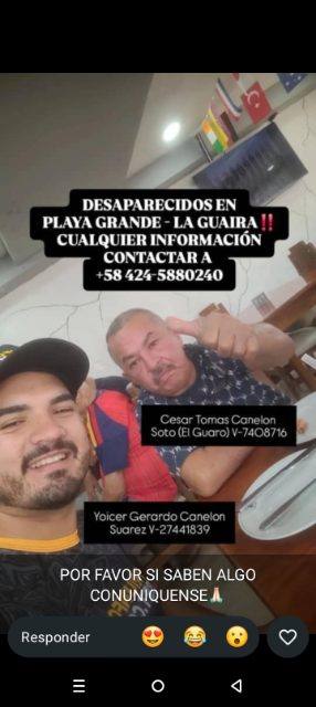 Foto de Cesar canelón y Yoicer canelon