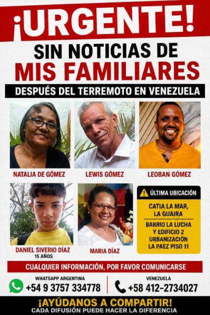 Foto de LEWIS GÓMEZ, NATALIA DE GÓMEZ, LEOBAN GÓMEZ, DANIEL SIVERIO DIAZ, MARIA DÍAZ.