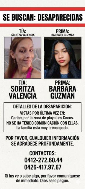 Foto de Soritza Valencia y Bárbara Guzmán