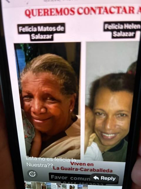 Foto de Felicia Matos de Salazar y su hija Felicia Helena Salazar