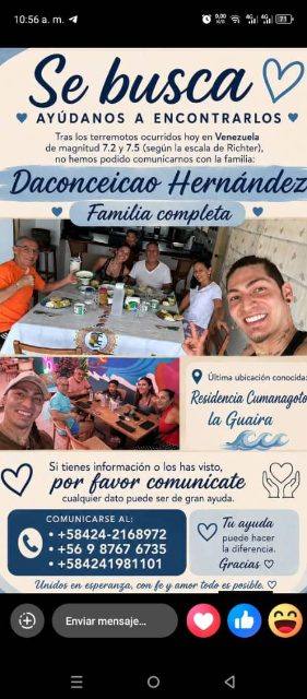 Foto de Senai Andrade y familia