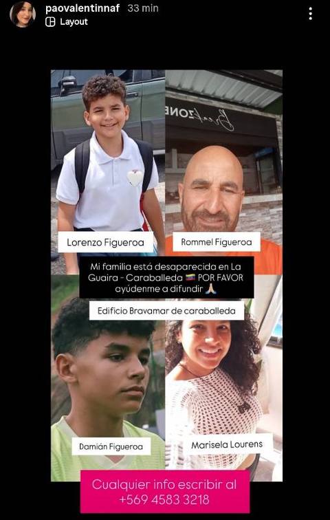 Foto de Lorenzo Fuigueroa, Rommel Figueroa, Damián Fuigueroa y Marisela Lourens