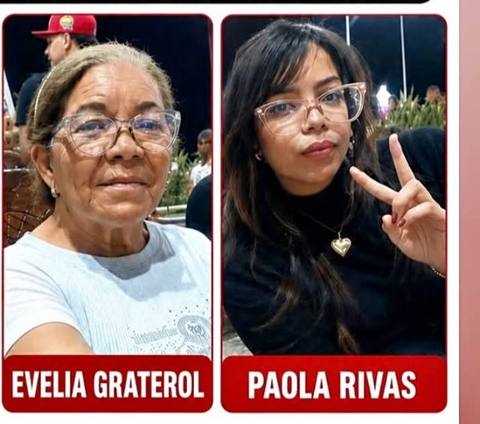Foto de Evelia graterol y paola rivas