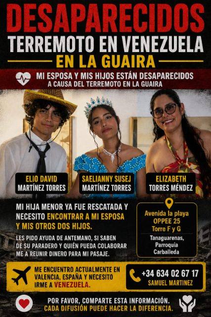 Foto de Elio Martinez, Saelianny Martinez, Elizabeth torres