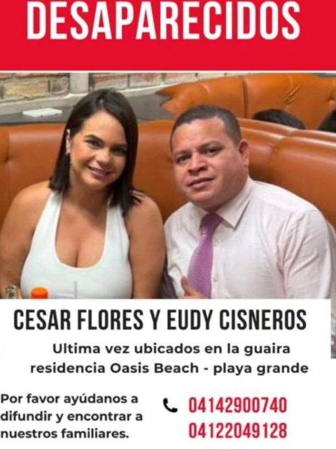Foto de Cesar flores y Eudy Cisneros