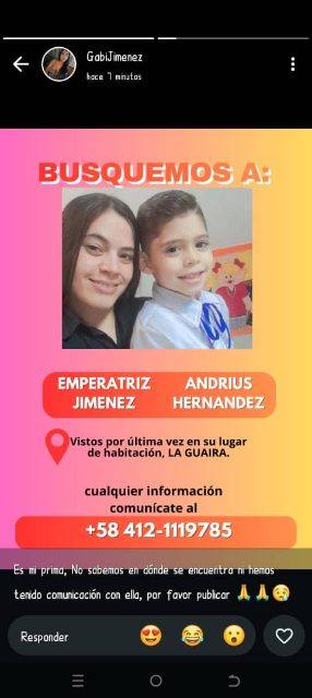 Foto de Emperatriz Jiménez y andrus jimenes