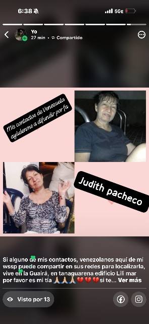 Foto de Judith Pacheco