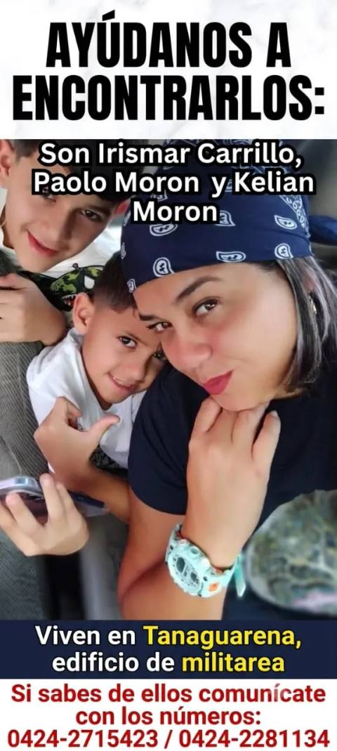 Foto de IRISMAR CARRILLO, PAOLO MORON Y KELIAN MORÓN Carrillos morón