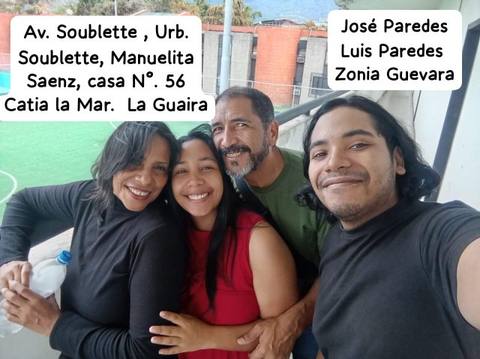 Foto de Zonia Guevara y familia