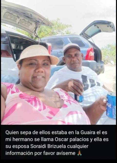 Foto de Oscar y soraidi Palacios y brizuela