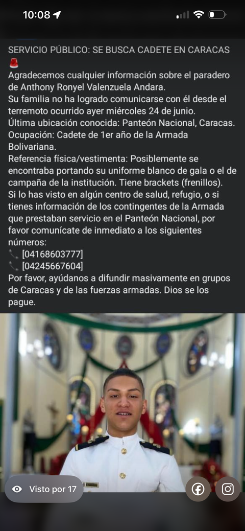 Foto de Anthony Ronyel Valenzuela Andara.