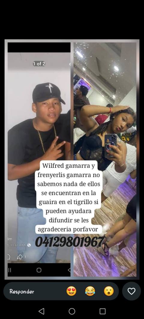 Foto de Wilfred y frenyerli Gamarra